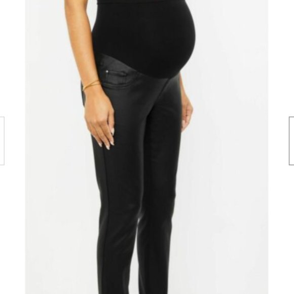 Motherhood Indigo Blue Secret Fit Belly Coated Skinny Leg Ankle Jeans Bl… - Picture 2 of 10